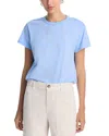 Velvet By Graham & Spencer Jazz Short Sleeve Tee In Chill Blue