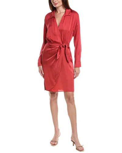 Velvet By Graham & Spencer Juni Wrap Dress In Red