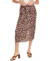 VELVET BY GRAHAM & SPENCER VELVET BY GRAHAM & SPENCER JUNO PRINTED SATIN SKIRT