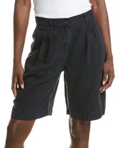 Velvet By Graham & Spencer Larchmont Linen Short In Blue