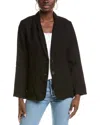 Velvet By Graham & Spencer Lenny Linen Jacket In Black