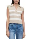 Velvet By Graham & Spencer Mariette Sweater Vest In Sable/milk