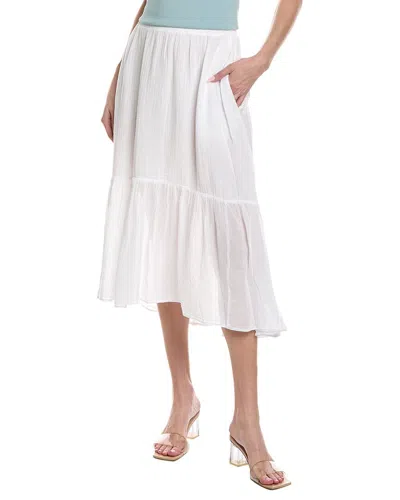 Velvet By Graham & Spencer Mckenna Midi Skirt In White