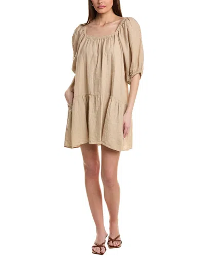 Velvet By Graham & Spencer Milla Linen-blend Maxi Dress In Brown