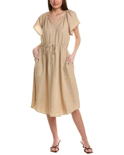 Velvet By Graham & Spencer Pepper Linen Maxi Dress In Brown