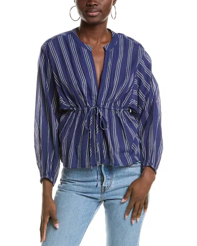 Velvet By Graham & Spencer Renata Top In Blue