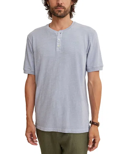 Velvet By Graham & Spencer Short Sleeve Henley In Capri