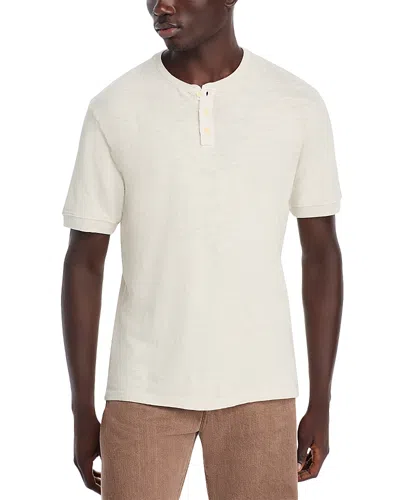 Velvet By Graham & Spencer Short Sleeve Henley In Linen