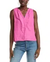 Velvet By Graham & Spencer Tacy Linen Top
