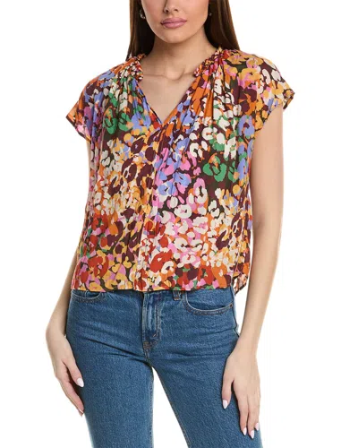 Velvet By Graham & Spencer Trixy Blouse In Brown
