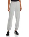 Velvet By Graham & Spencer Womens Elastic Waist Elastic Bottoms Sweatpants In Heather Grey