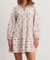 Velvet By Graham & Spencer Velvet Ikat Weave Romee Dress In Cream