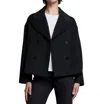Velvet By Graham & Spencer Westwood Peacoat In Black In Black