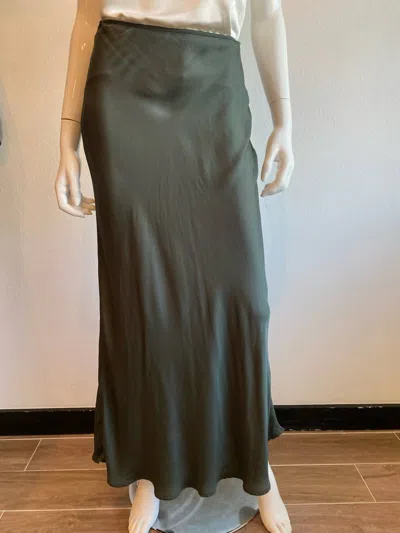 Velvet By Graham & Spencer Women's Cadence Satin Skirt In Marsh