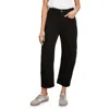 Velvet By Graham & Spencer Mya Cotton Canvas Pant In Vintage Black In Black