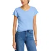Velvet By Graham & Spencer Womens Slub Cotton T-shirt In Gold