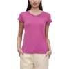Velvet By Graham & Spencer Womens Slub Cotton T-shirt In Pink