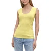 Velvet By Graham & Spencer Womens Solid Cotton Tank Top In Multi