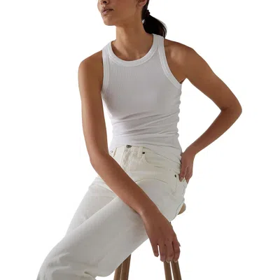 Velvet By Graham & Spencer Cruz Racerback Tank Top In White