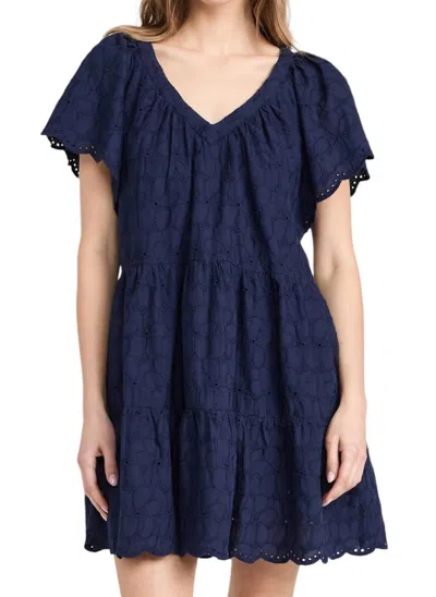 Velvet By Graham & Spencer Wynette Dress In Navy In Blue