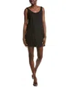 Velvet By Graham & Spencer Yessie Linen Mini Dress In Black
