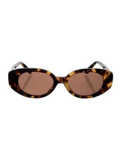 Pre-owned Velvet Canyon Round Tinted Sunglasses In Brown