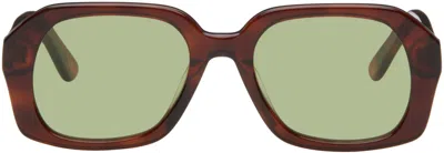 Velvet Canyon Tortoiseshell 'le Classique' Sunglasses In Brown