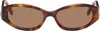 Velvet Canyon Tortoiseshell Momentum Sunglasses In Havana Fonce