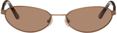 Velvet Canyon Tortoiseshell Musettes Sunglasses In Gold