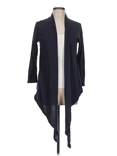 Pre-owned Velvet Cardigan Sweater In Blue