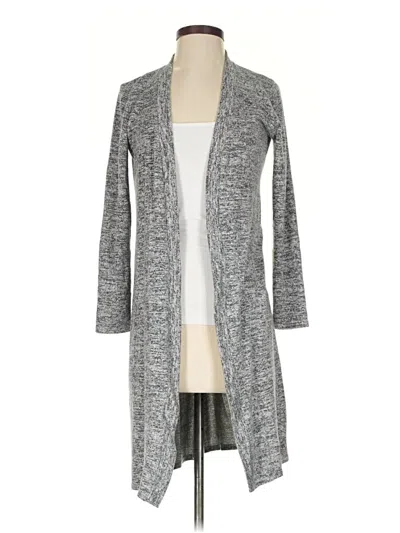 Pre-owned Velvet Cardigan Sweater In Gray