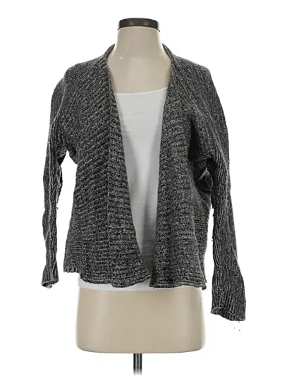 Pre-owned Velvet Cardigan Sweater In Gray