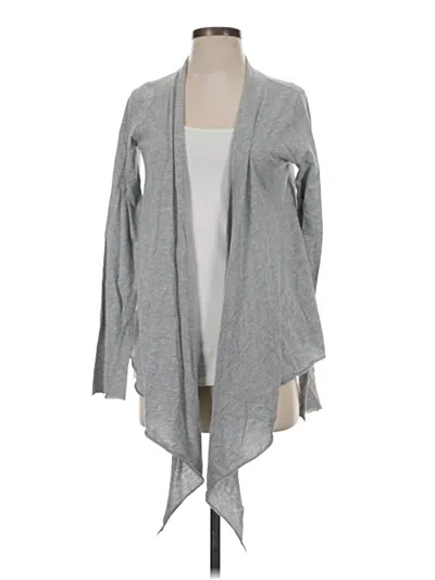 Pre-owned Velvet Cardigan Sweater In Gray