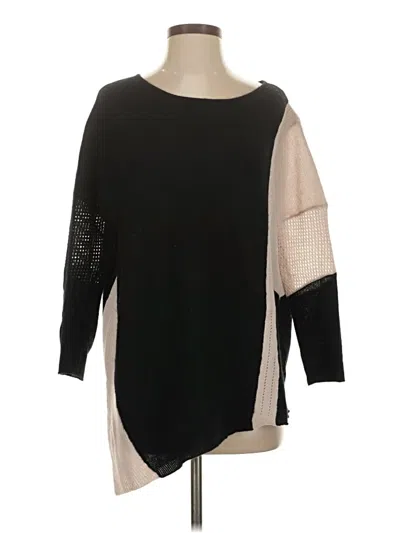 Pre-owned Velvet Cashmere Pullover Sweater In Black