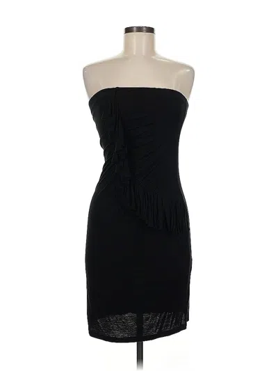Pre-owned Velvet Casual Dress In Black
