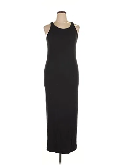 Pre-owned Velvet Casual Dress In Black
