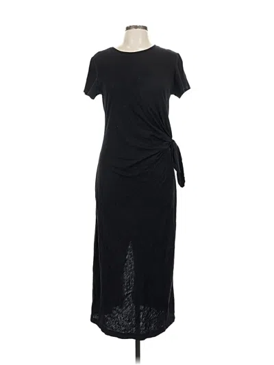 Pre-owned Velvet Casual Dress In Black