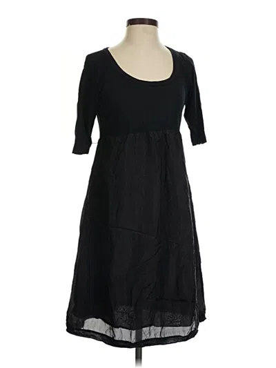 Pre-owned Velvet Casual Dress In Black