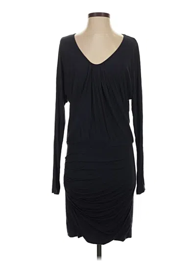 Pre-owned Velvet Casual Dress In Black