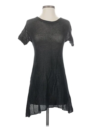 Pre-owned Velvet Casual Dress In Black