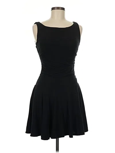Pre-owned Velvet Casual Dress In Black