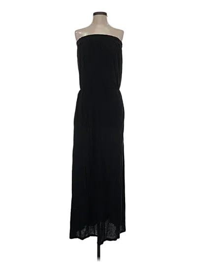 Pre-owned Velvet Casual Dress In Black
