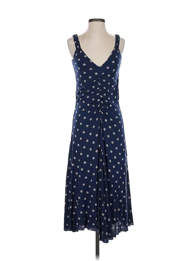 Pre-owned Velvet Casual Dress In Blue