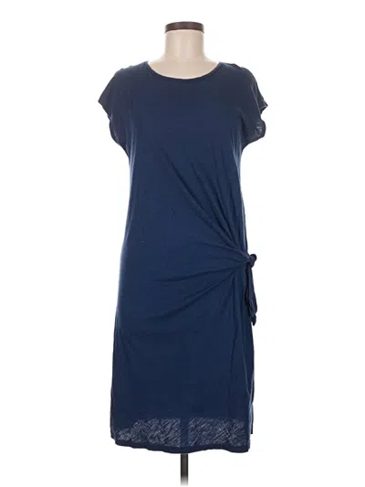 Pre-owned Velvet Casual Dress In Blue