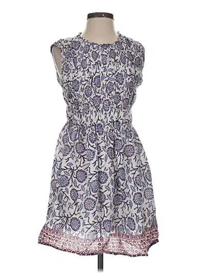 Pre-owned Velvet Casual Dress In Blue