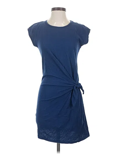 Pre-owned Velvet Casual Dress In Blue