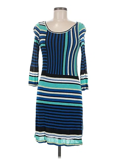 Pre-owned Velvet Casual Dress In Blue