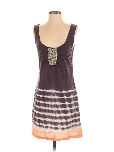 Pre-owned Velvet Casual Dress In Brown