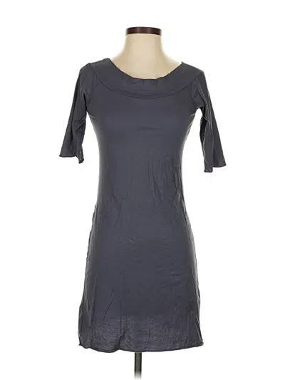 Pre-owned Velvet Casual Dress In Gray
