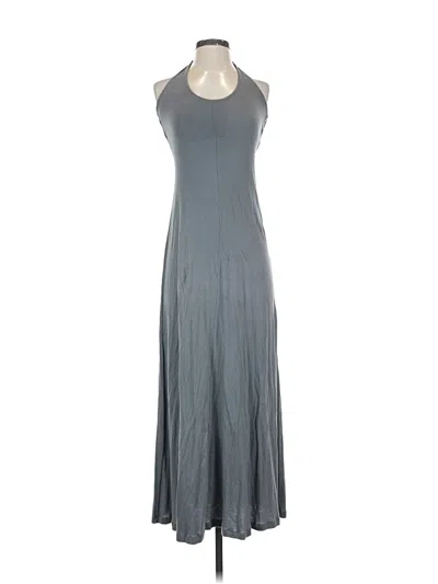 Pre-owned Velvet Casual Dress In Gray